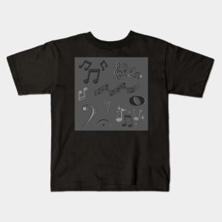 Black Music Camo Kids T-Shirt